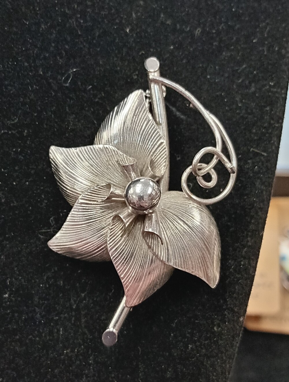 Bond Boyd Sterling Silver Floral Brooch